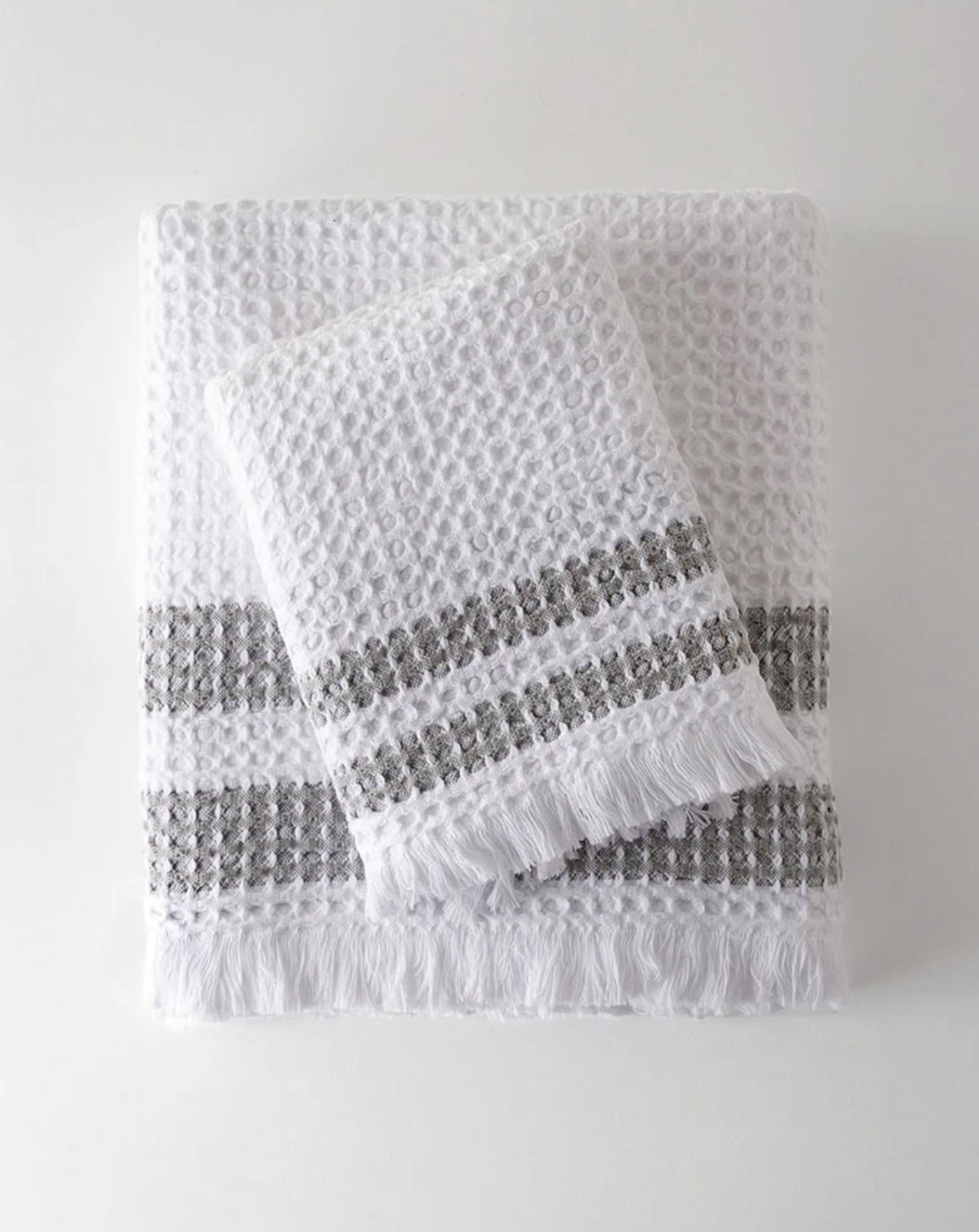Organic Belgian Waffle Bath Towels
