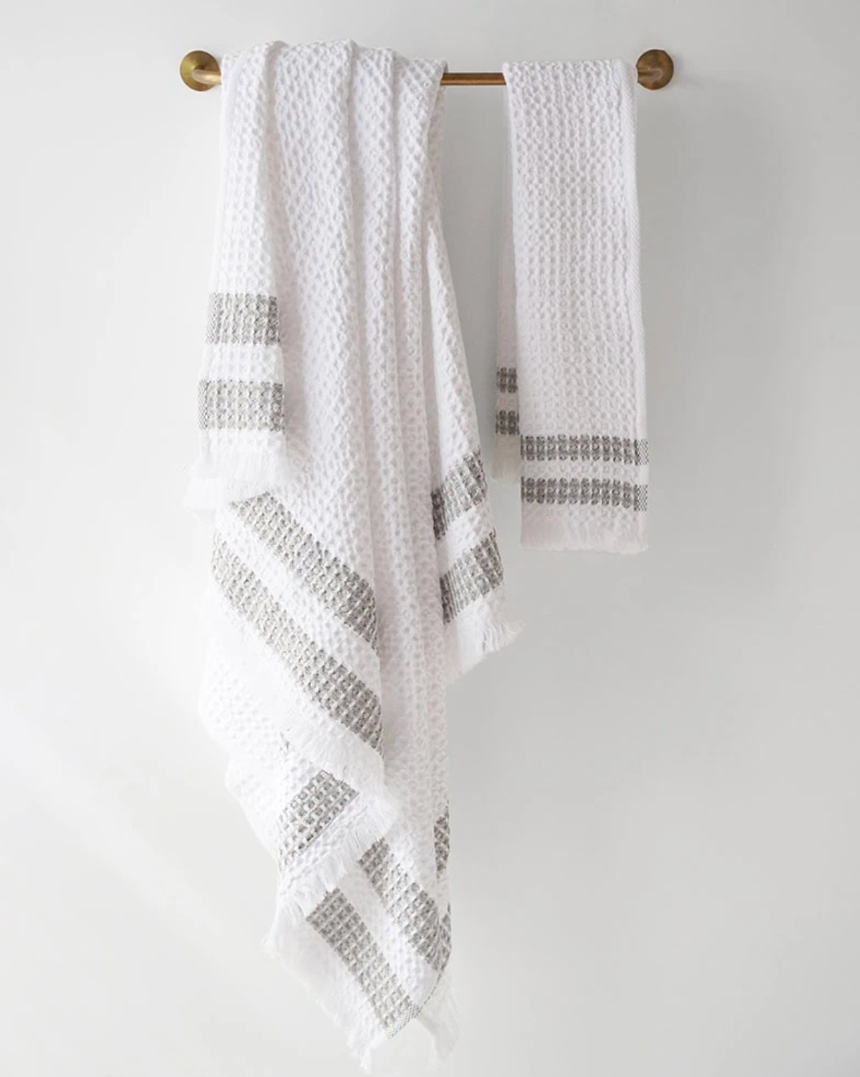 Organic Belgian Waffle Bath Towels