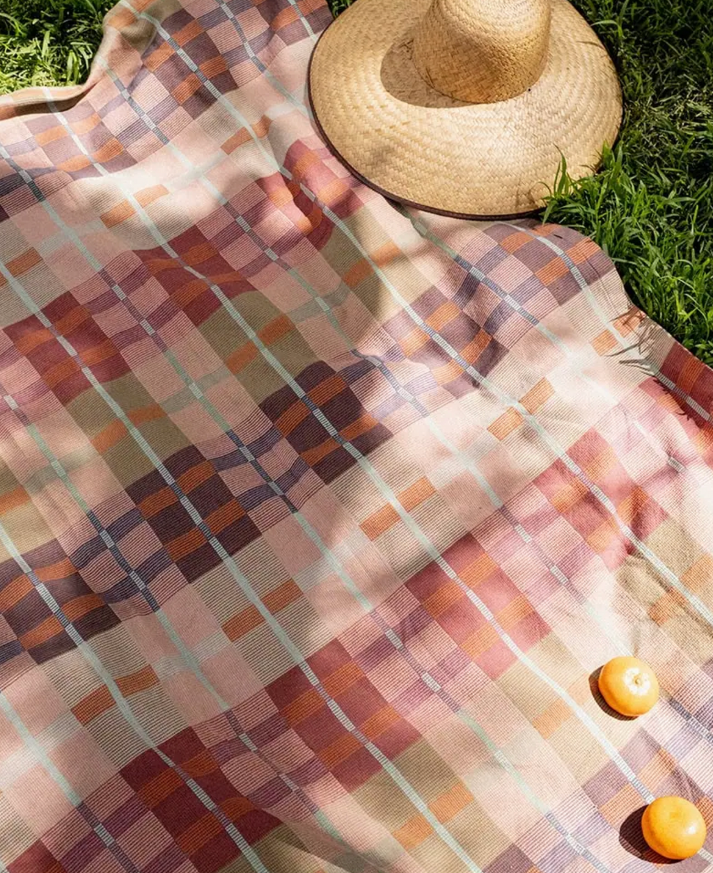 Picnic Blanket with leather strap