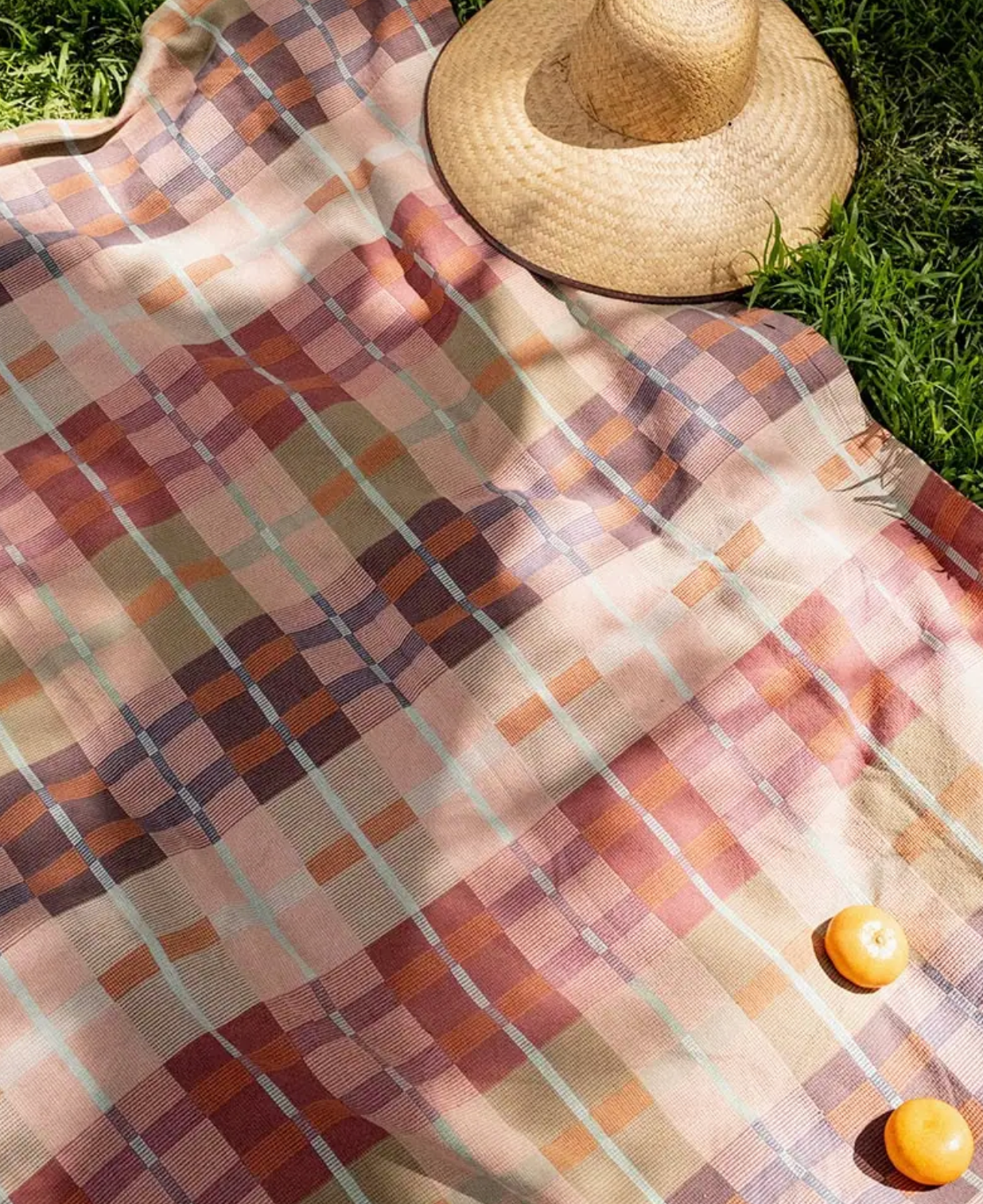 Picnic Blanket with leather strap