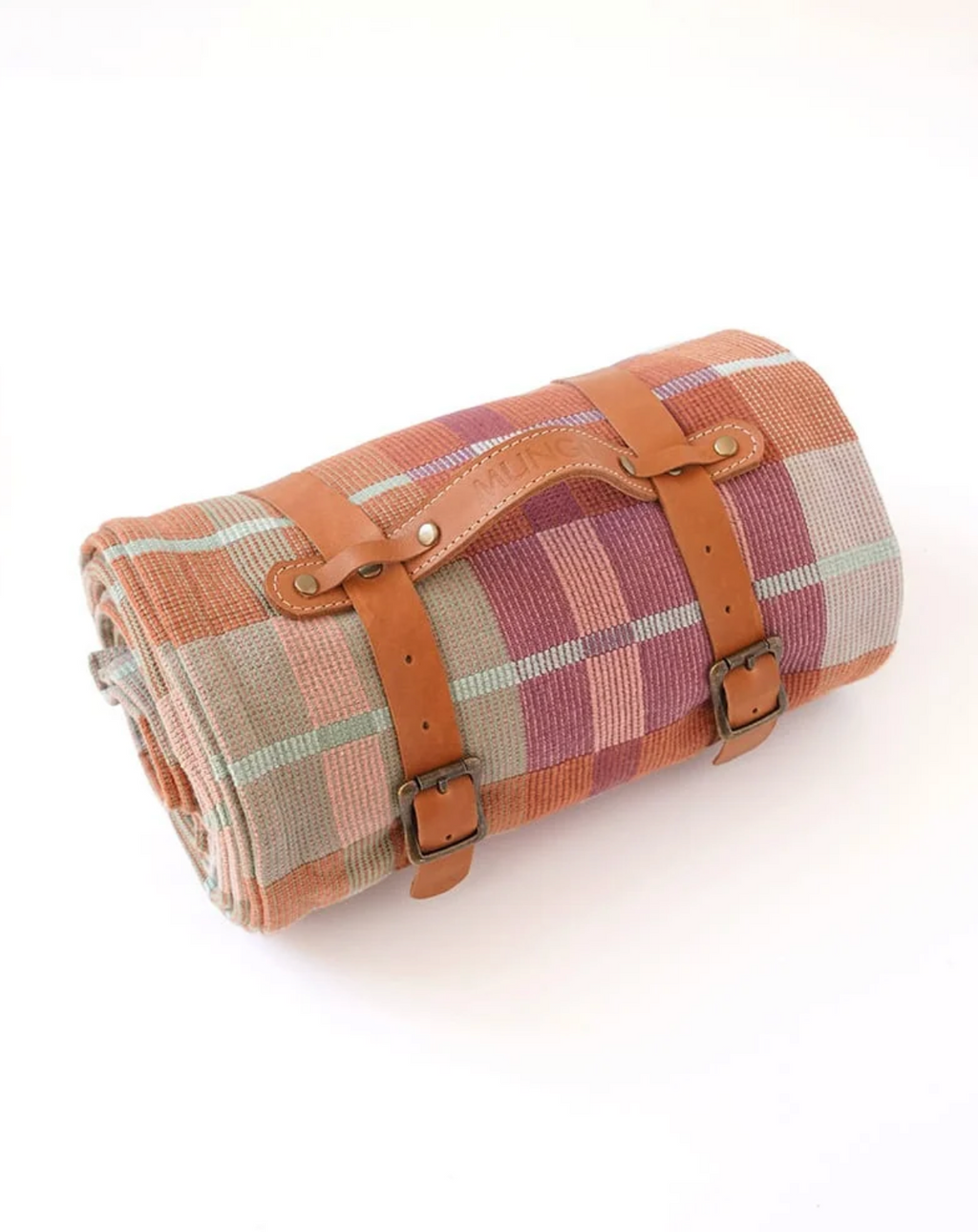 Picnic Blanket with leather strap