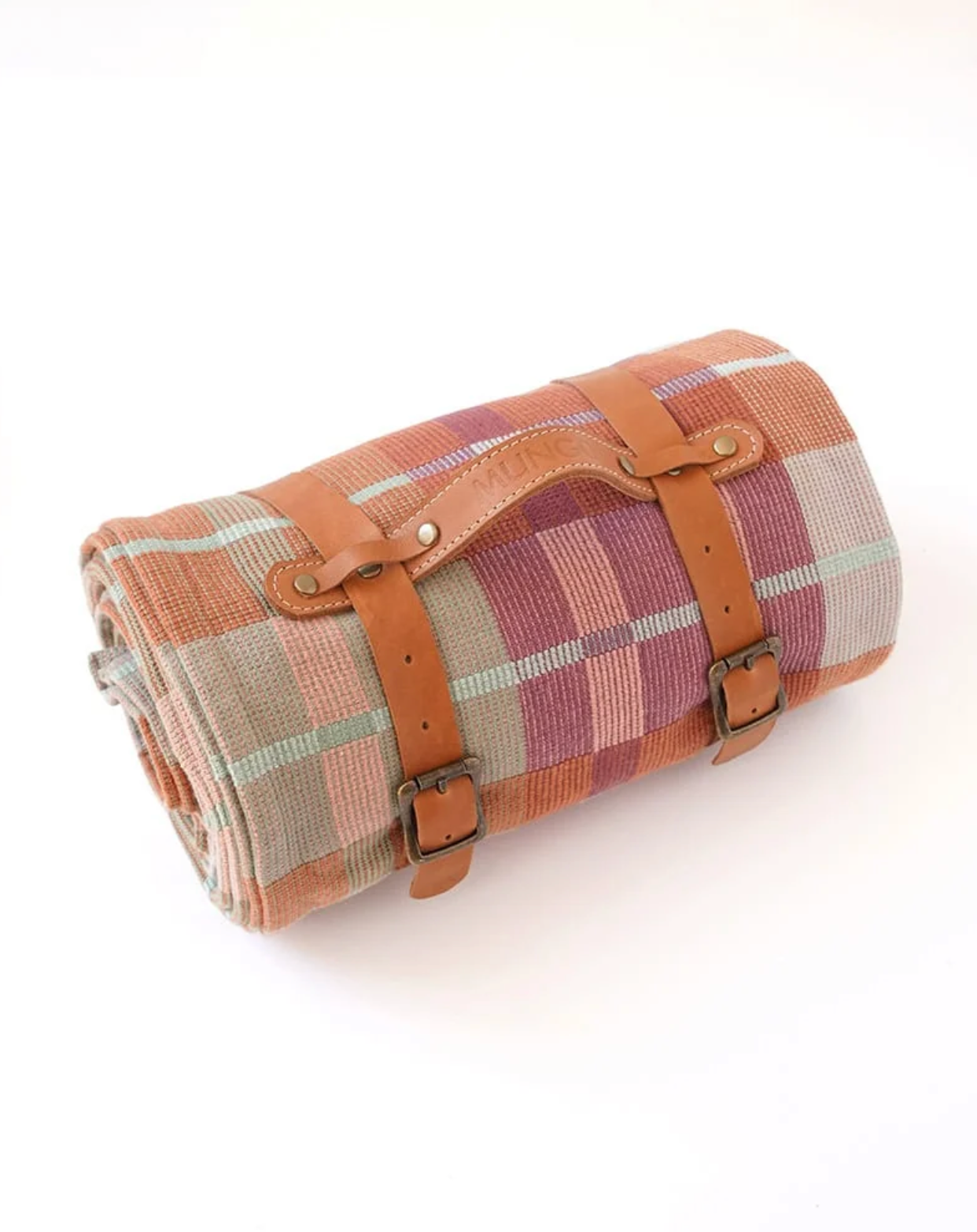 Picnic Blanket with leather strap