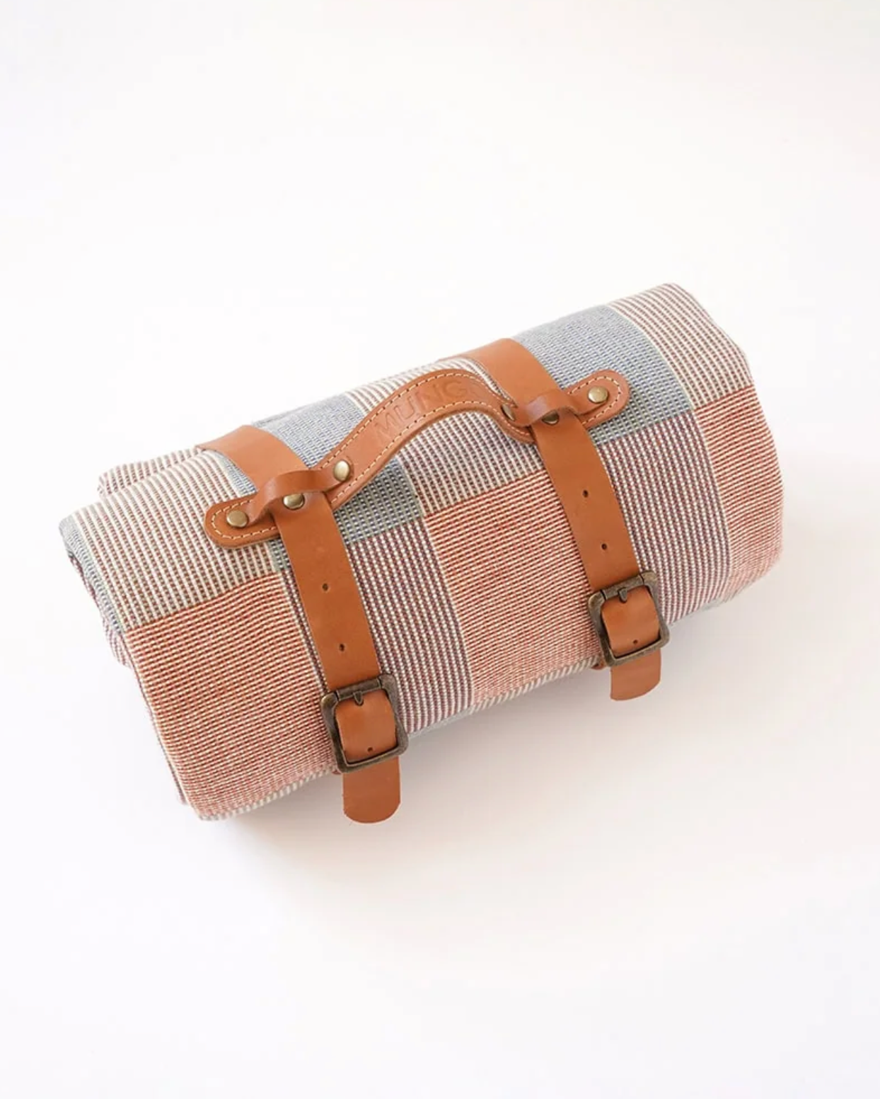 Picnic Blanket with leather strap