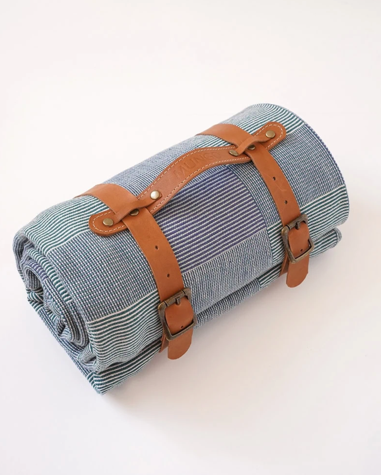 Picnic Blanket with leather strap