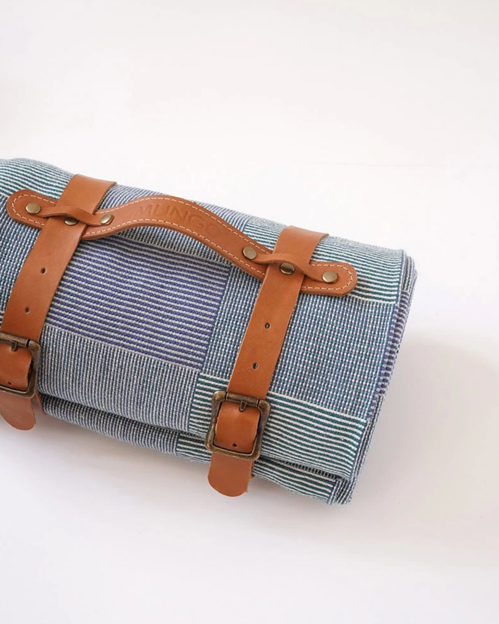 Picnic Blanket with leather strap