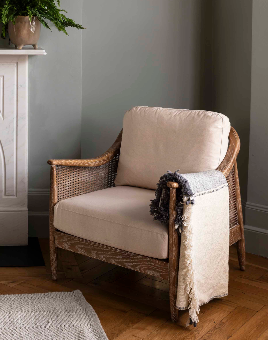 Kempsford Throw - Wool, Grey