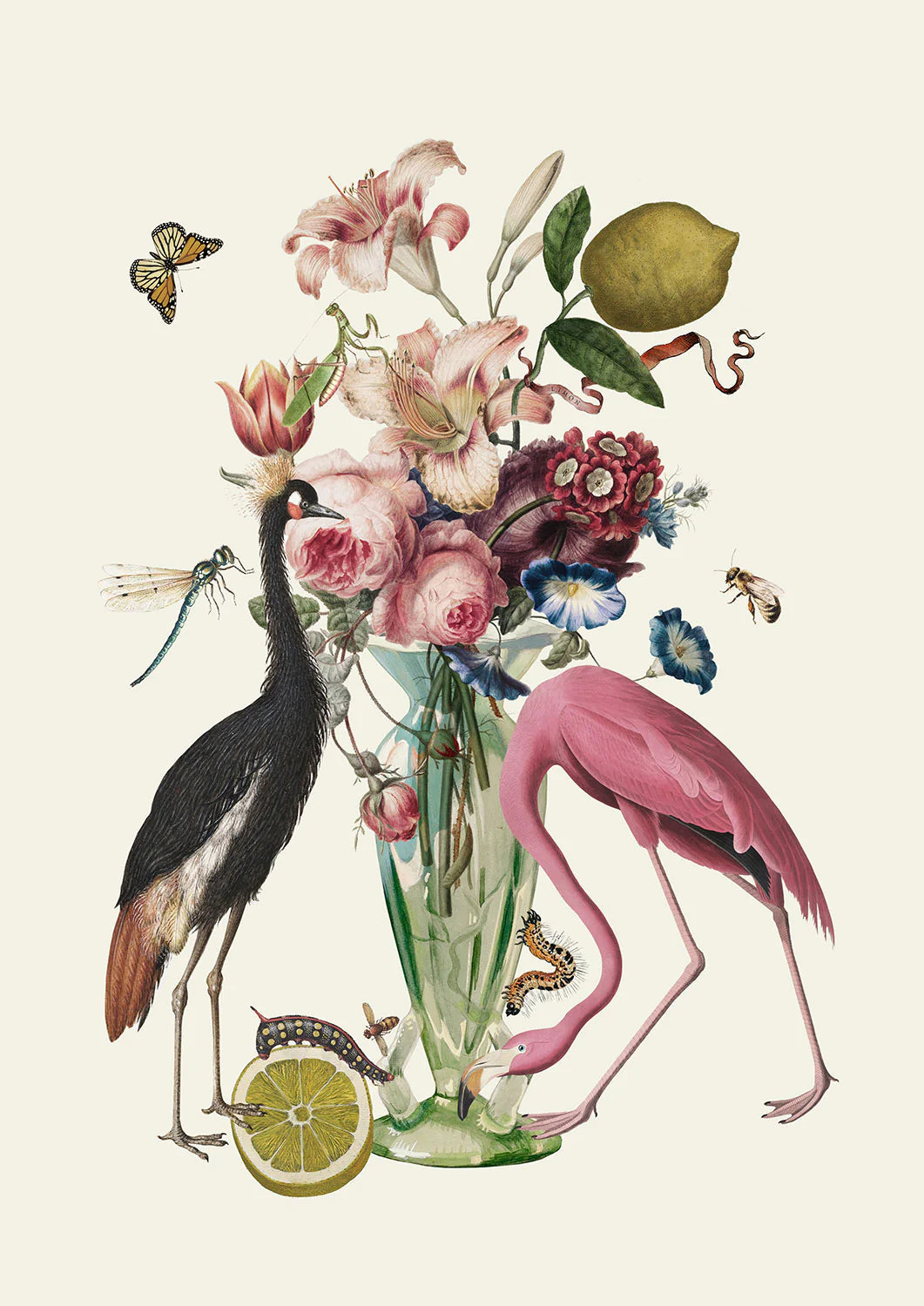 Still Life Flamingo - Poster Print