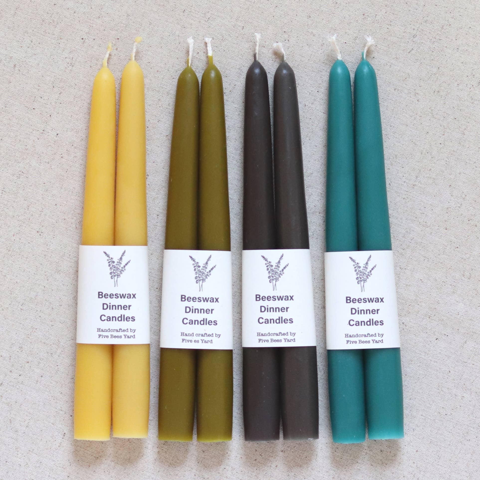 Eco & Sustainable Tapered Dinner Candles | Long & Clean Burn