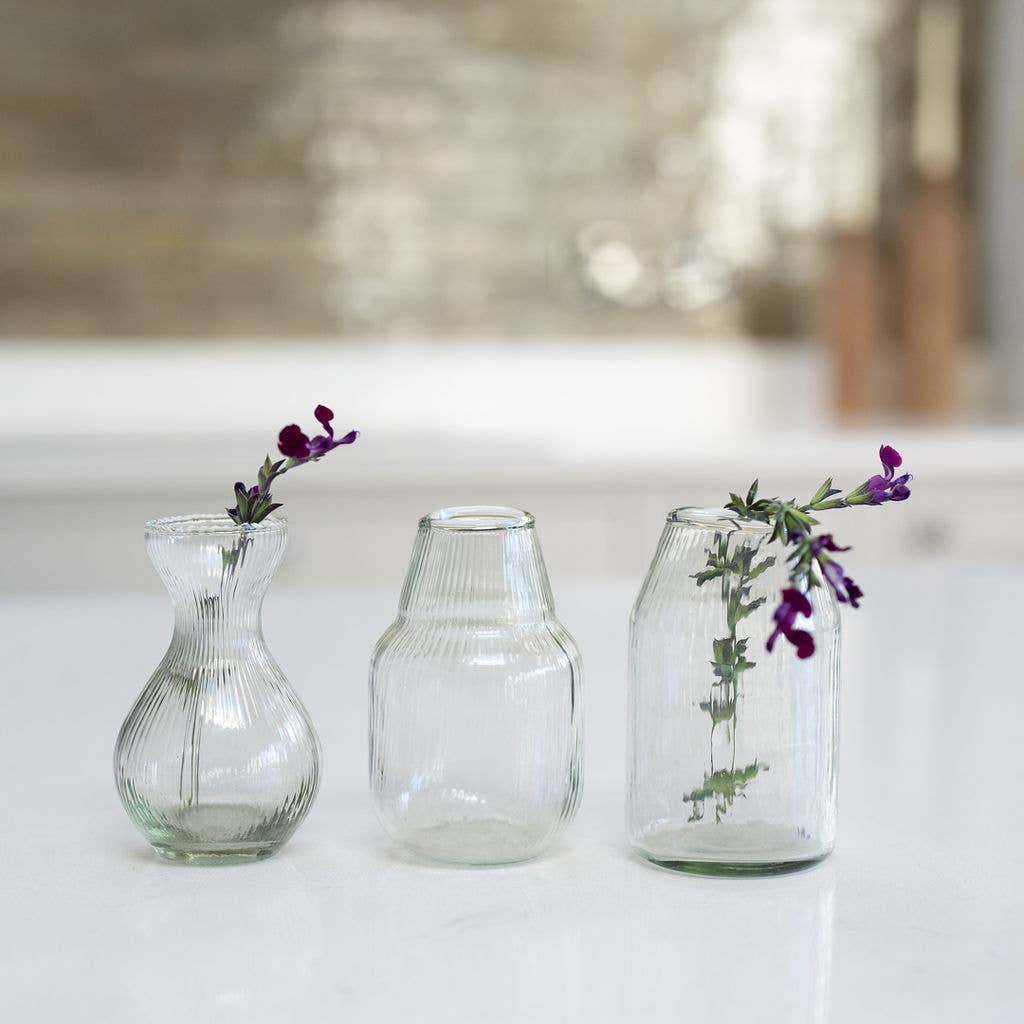 Alaia, Ribbed Glass Bud Vase