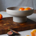 Handmade Ceramic Fruit Bowl – Modern Pedestal Design