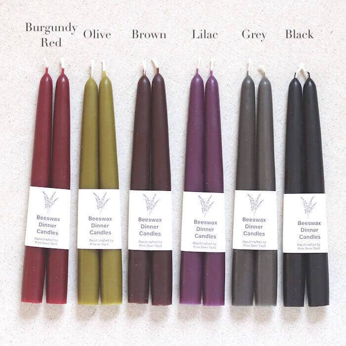 Eco & Sustainable Tapered Dinner Candles | Long & Clean Burn