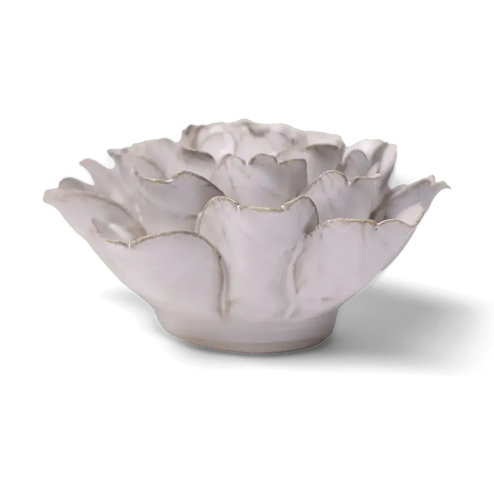 Ceramic Flower - Comanche Peony  in Ivory
