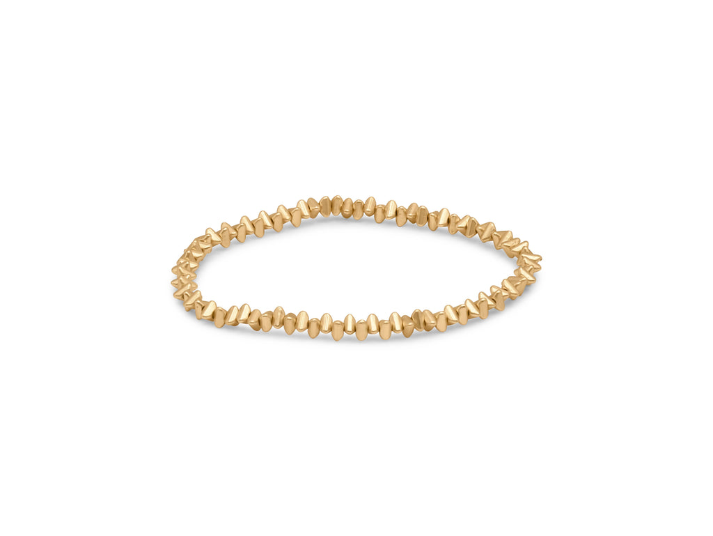 CAMELIA STRETCHED METAL BEADED BRACELET