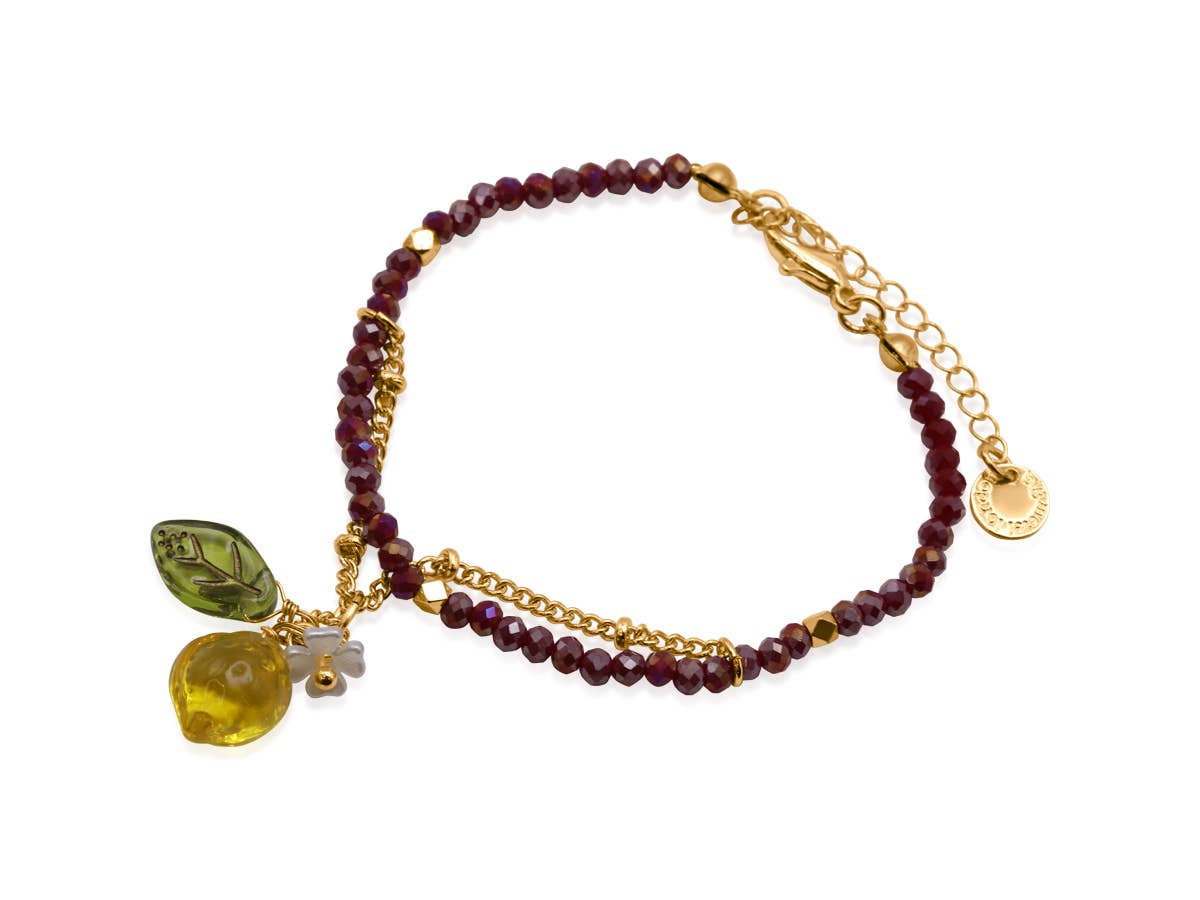 Santorini Lemon Drop Beaded Bracelet