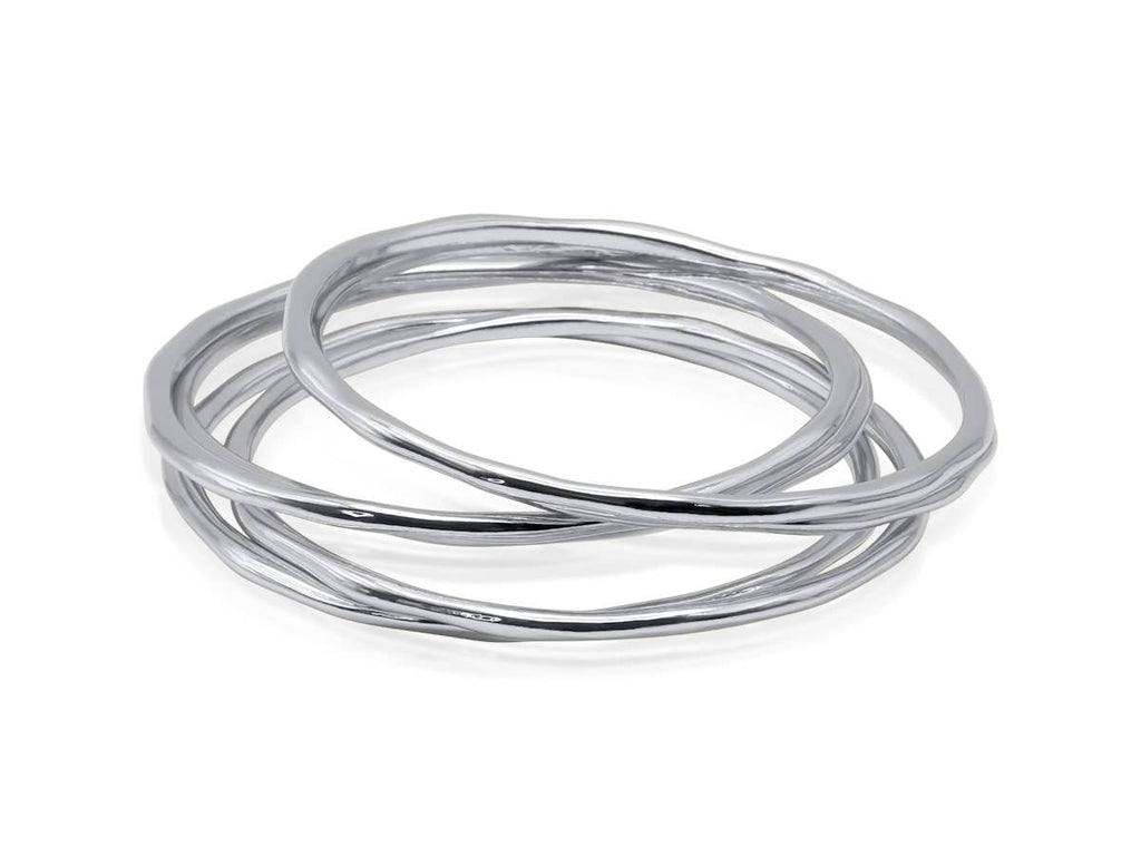 Bahia Textured Set of Bangle Bracelets