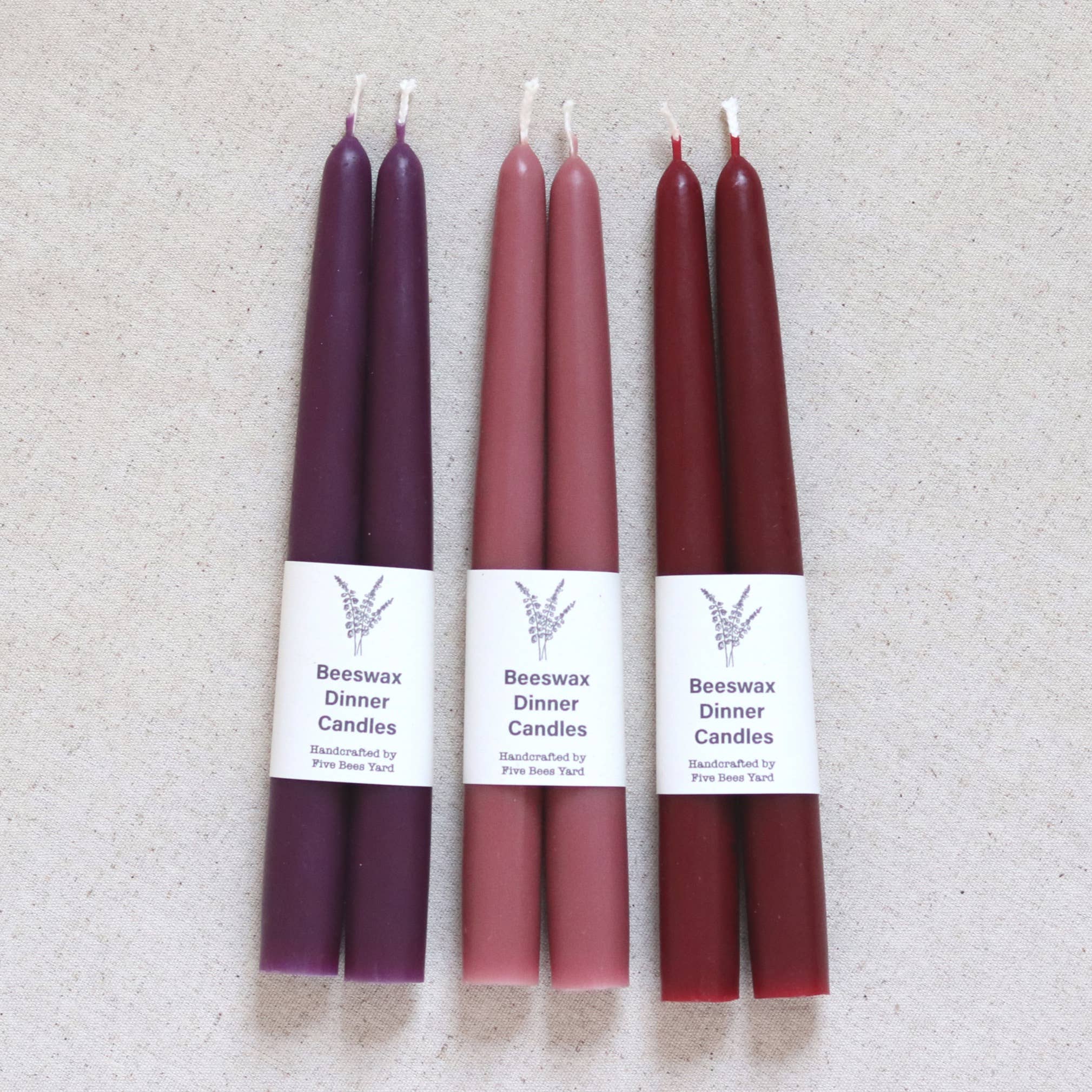 Eco & Sustainable Tapered Dinner Candles | Long & Clean Burn