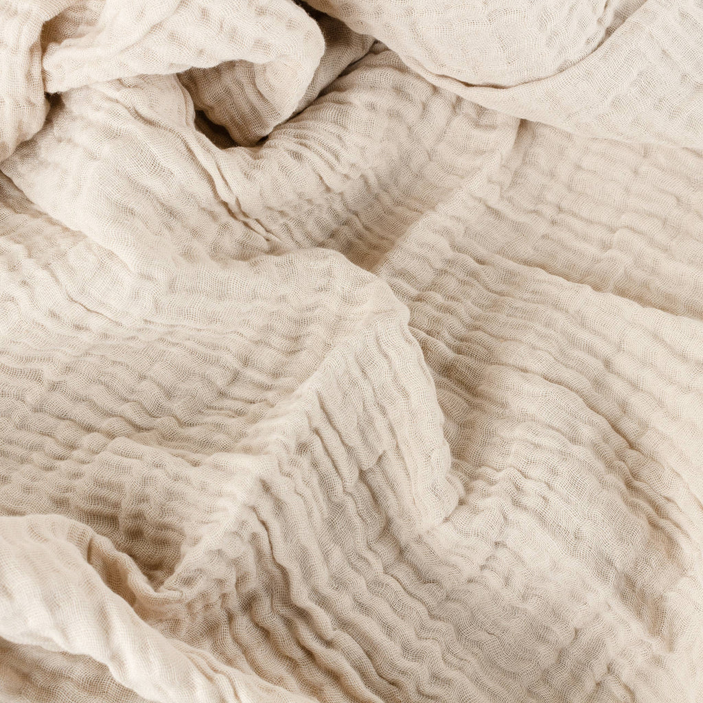 Muslin Cotton Throw Natural