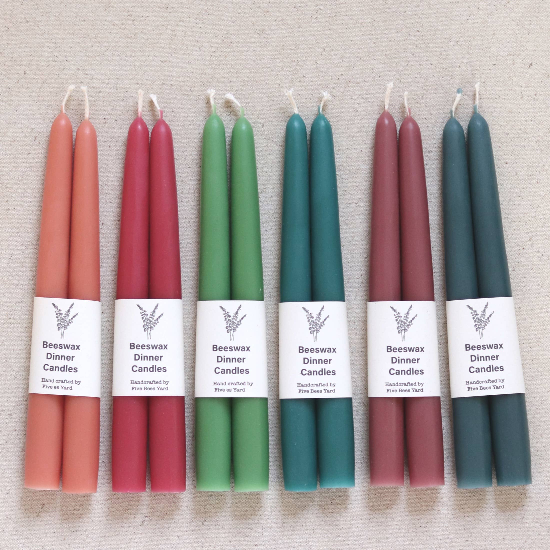 Eco & Sustainable Tapered Dinner Candles | Long & Clean Burn