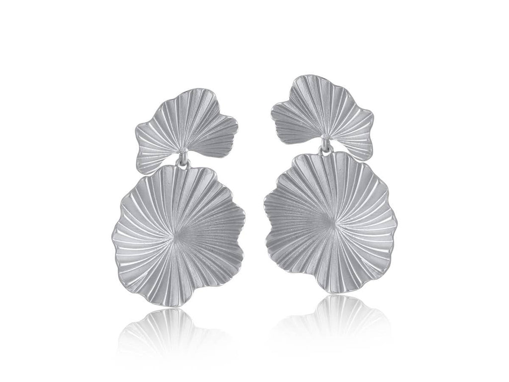 ALICE FLORAL DROP MATTE EARRINGS
