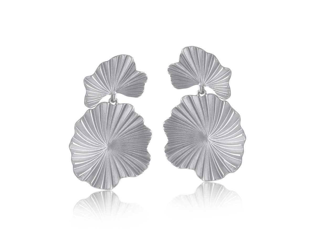 ALICE FLORAL DROP MATTE EARRINGS