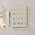 B&W Congratulations Greeting Card